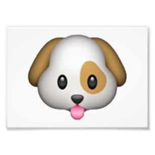 Dog - Emoji Photo Print