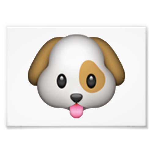 Dog _ Emoji Photo Print