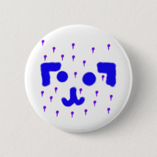 Dog Emoticon Paint Drip Button