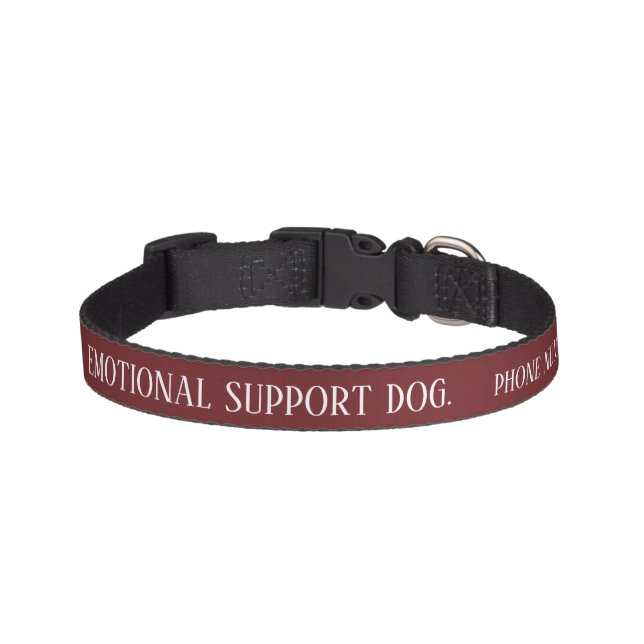 Dog Emotional Support  Alert Collar Custom (Front)