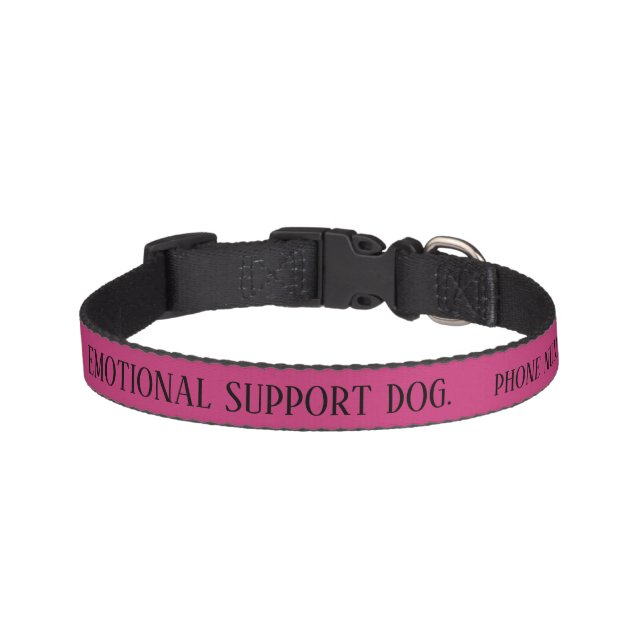 Dog Emotional Support  Alert Collar Custom (Front)