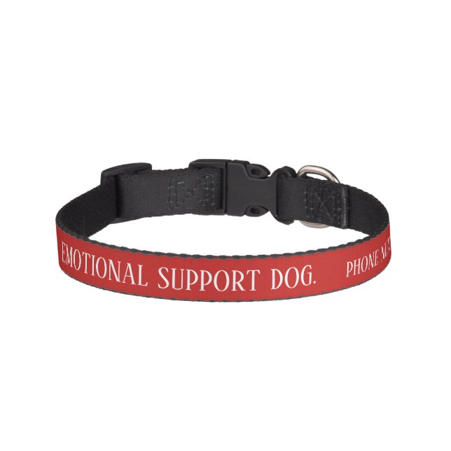 Dog Emotional Support  Alert Collar Custom (Front)