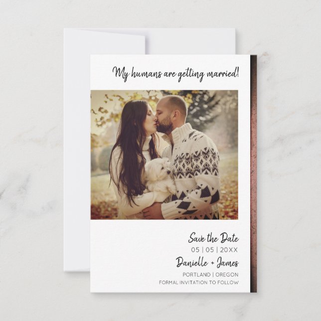 Dog Engaged Photo Instant Effect Sangria Texture (Front)