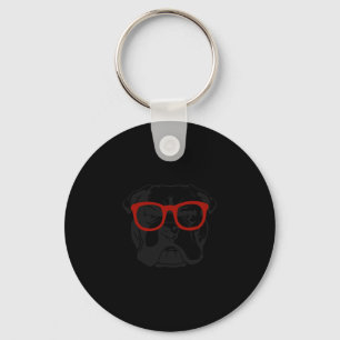 Dog English Bulldog  Keychain