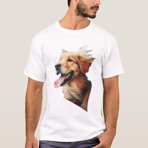 Dog Enjoying Wind Happiness T_Shirt