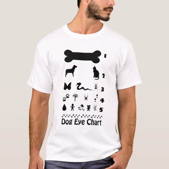 Dog Eye Chart TShirt Zazzle