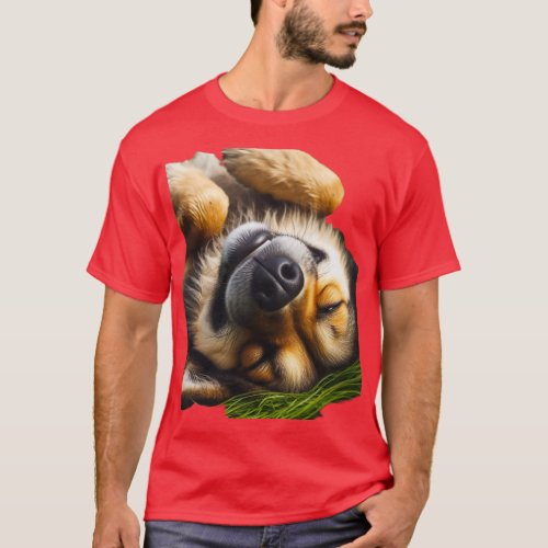 Dog Eyes Rolling Around in The Grass T_Shirt