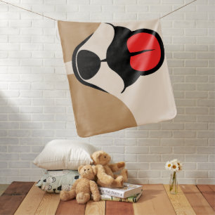 Dog Face Baby Blanket