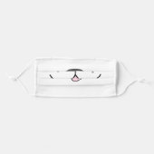 Dog Face Fun Funny Cute Cartoon Adult Cloth Face Mask (Front, Folded)
