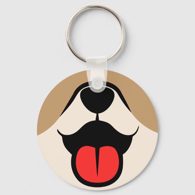 Dog Face Keychain (Front)