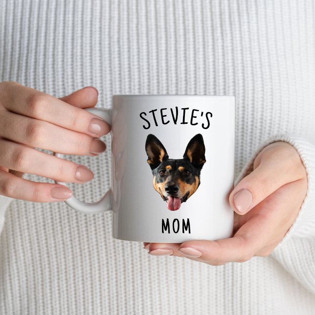 Dog Face Name Puppy Lovers Dog Mom Dad Custom Mug (Creator Uploaded)