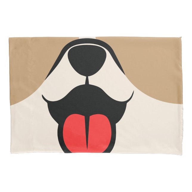 Dog Face Pillow Case (Front)