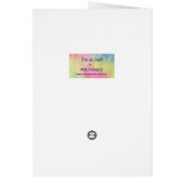 Dog Fairy Flower Garden Fantasy Card by Ann Howard (Back)