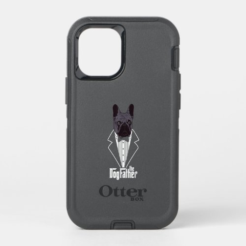 Dog Far French Bulldog Dad Frenchie Papa Gift OtterBox Defender iPhone 12 Mini Case