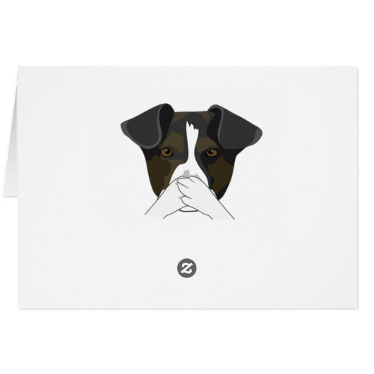 Dog Farting Awareness Day Funny Holiday Card (Back Horizontal)