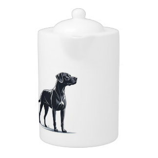 Dog fashion lover mug teapot