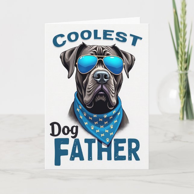 Dog Father Aviator Sweet Card (Front)