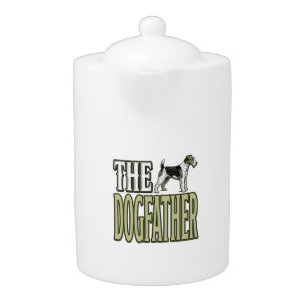 Dog Father Terrier Vintage Engraving Shirt Design_ Teapot