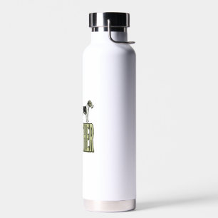 Dog Father Terrier Vintage Engraving Shirt Design_ Water Bottle