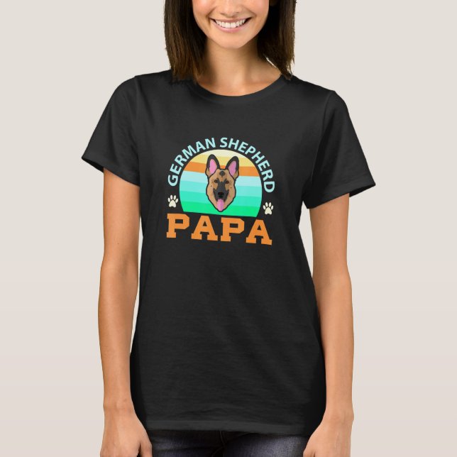 Dog  Fathers Day  German Shepherd T-Shirt (Front)