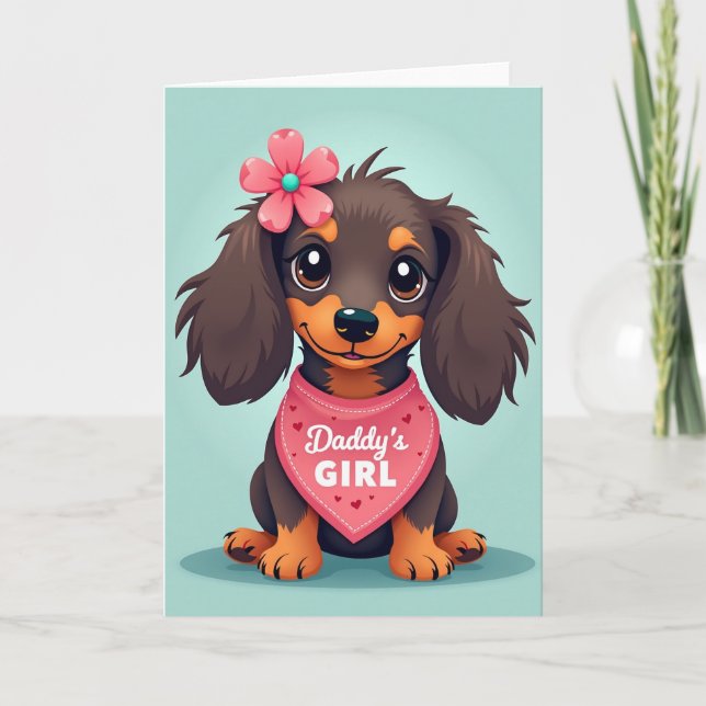Dog Fathers Day Gift Design Card (Front)
