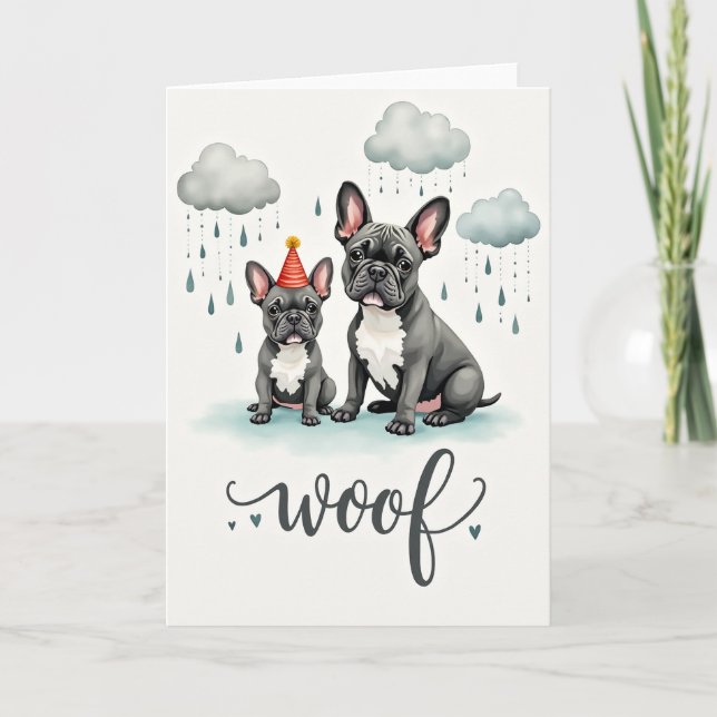Dog Fathers Day Scene Card (Front)