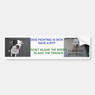 DOG FIGHTING IS SICK BUMPER STICKER