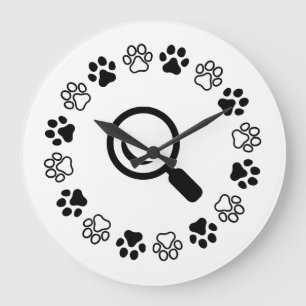 Dog,find puffy large clock