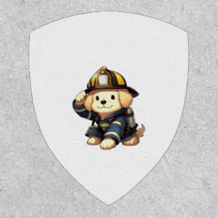Dog Firefighter Classic T-Shirt Patch
