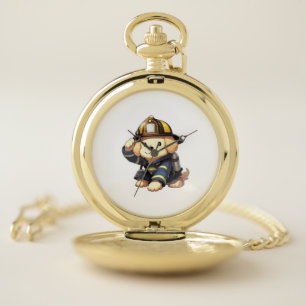 Dog Firefighter Classic T-Shirt Pocket Watch