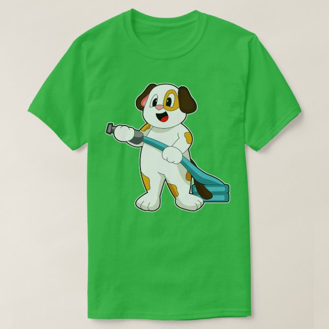 Dog Firefighter Fire Extinguisher  T-Shirt (Design Front)