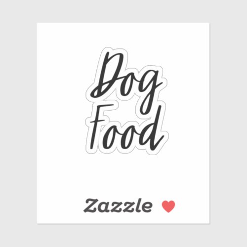 Dog Food Storage Sticker