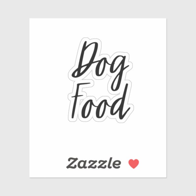 Dog Food Storage Sticker (Sheet)