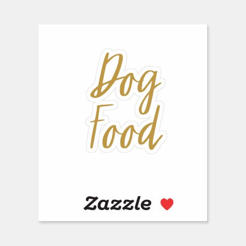 Dog Food Storage Sticker