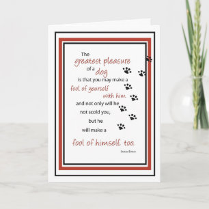 Dog Fool Birthday, Humor Card