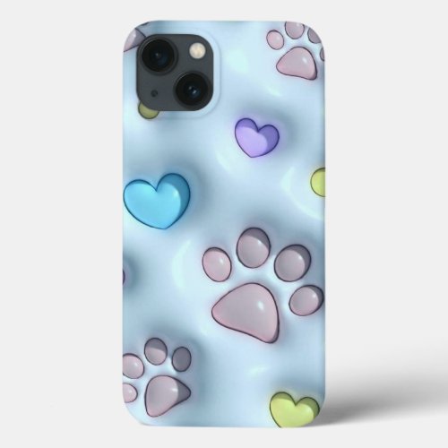 Dog foot print Case_Mate Barely There Apple iPhone iPhone 13 Case