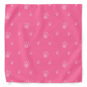 Dog footprints bandana