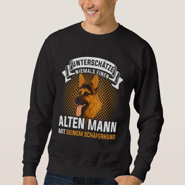 Dog  For Men German Shepherd Sweatshirt (Front)