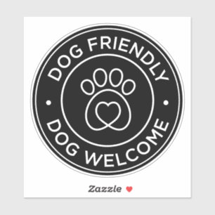 Dog Friendly Dog Welcome Sticker