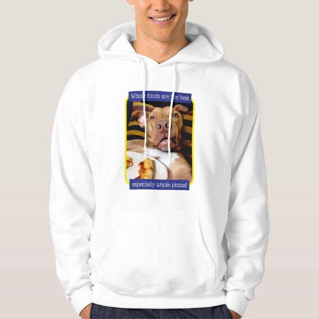 Dog Full Of Pizza Hoodie (Front)