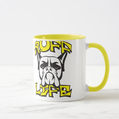 Dog Funny Novelty Pun _ Ruff Life Mug