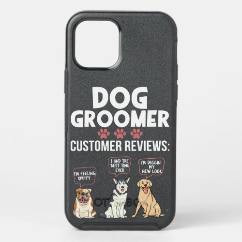 Dog Funny Retro Vintage Dog Groomer485 paws OtterBox Symmetry iPhone 12 Pro Case
