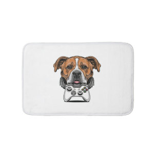 Dog Gamer - Video Game   Bath Mat