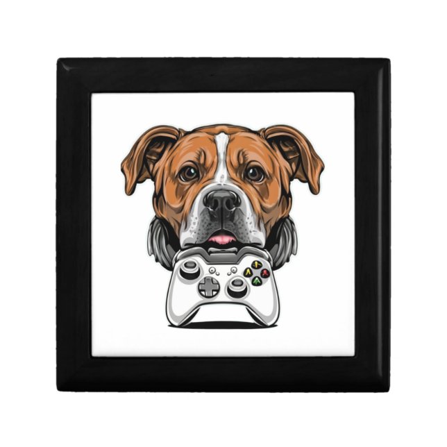Dog Gamer - Video Game   Gift Box (Front)