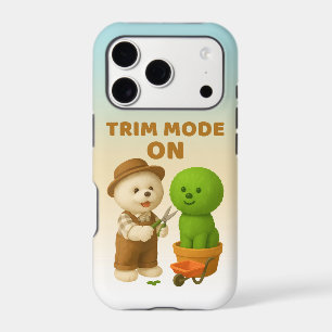 Dog Gardener Bichon Topiary Trim Surreal iPhone 17 Pro Case