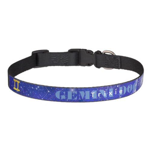 Dog Gemini Zodiac Traits Custom Collar