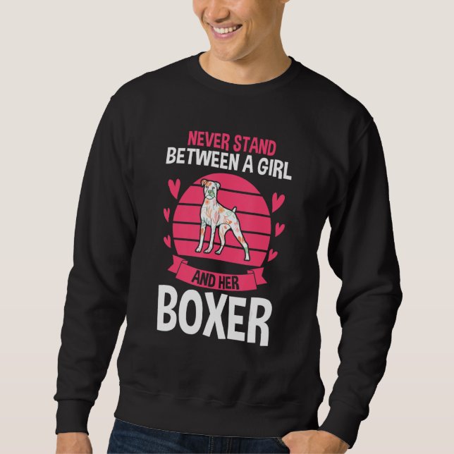 Dog German Boxer Sweatshirt (Front)