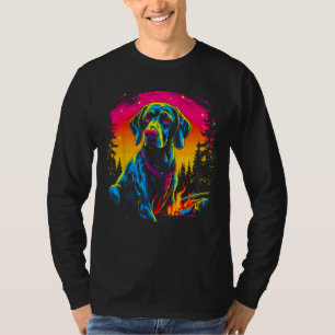 Dog German Shorthaired Pointer Camping T-Shirt