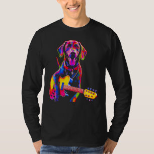 Dog German Shorthaired Pointer Guitar T-Shirt
