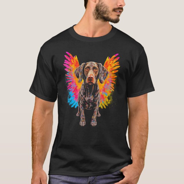 Dog German Shorthaired Pointer Heaven T-Shirt (Front)